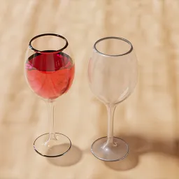 3D Wine Glass