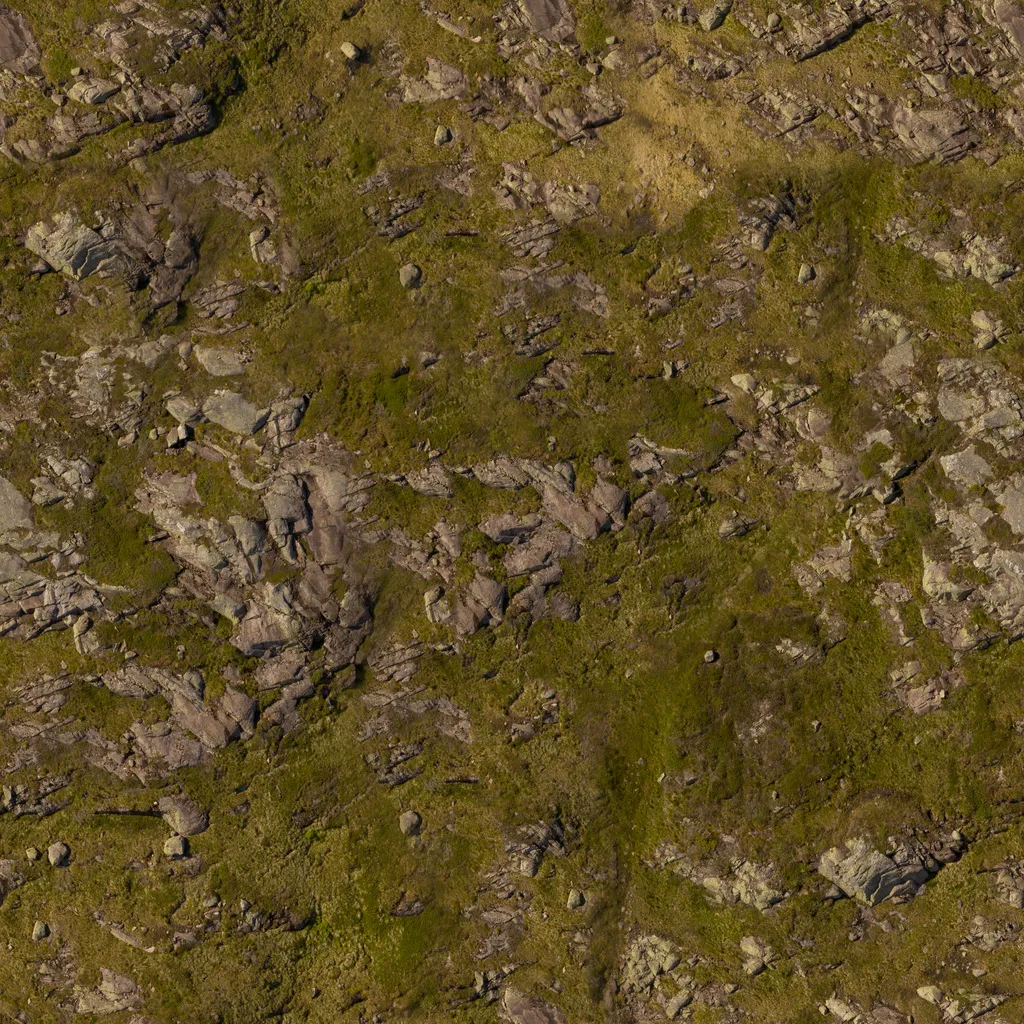 Aerial Rock Ground